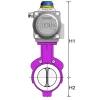 Automation set ChemValve butterfly valve | ChemValve KP-1015 / 1016 / 1012